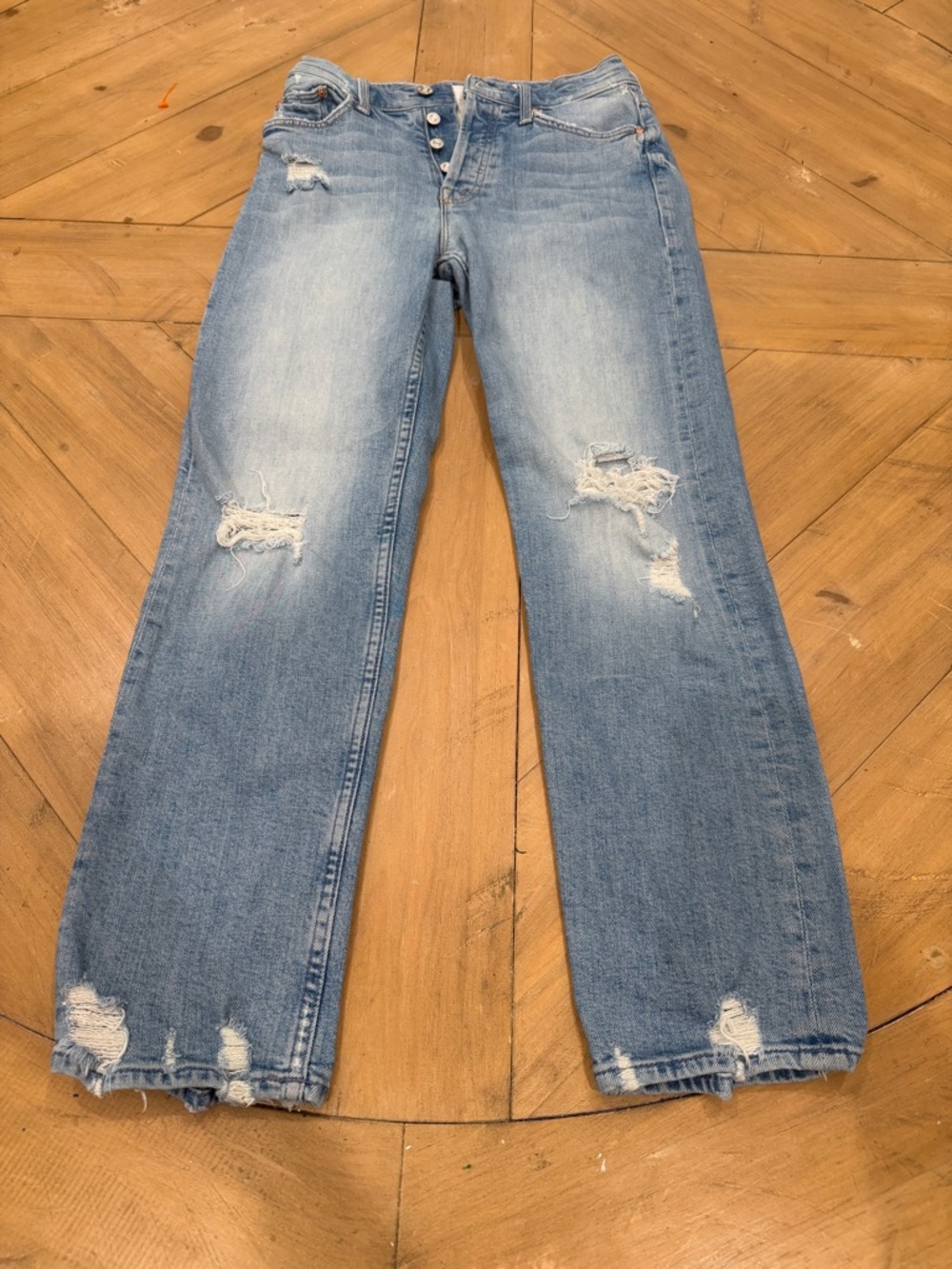 MOTHER The Tomcat The Confession Distressed Skinny Jeans Size 24 - Picture 8 of 11
